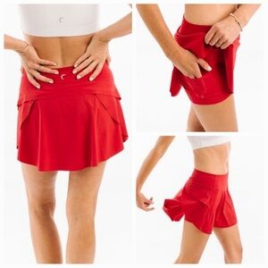 Zyia Active red grand slam Skirt XXL